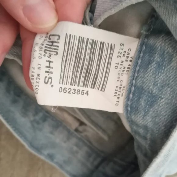 Chic By H.I.S Jean Shorts Sz 10 - Picture 2 of 7